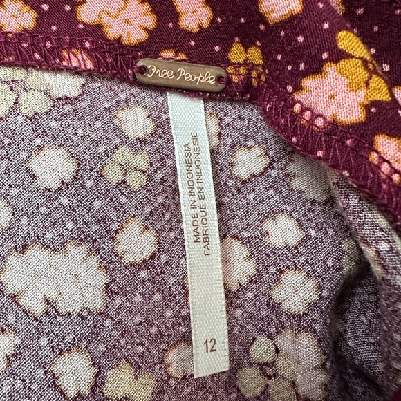 NWT Free People Floral Midi Skirt - Picture 8 of 12